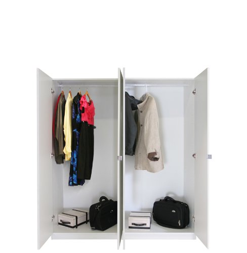 Amazon Com Alta 4 Door Wardrobe Closet Basic Package Kitchen