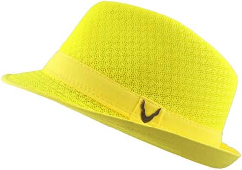 Black Horn Mild Weight Traditional Comfortable Cool Mesh Fedora hat