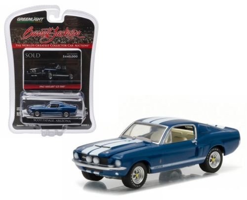 1967 SHELBY GT-500 (Midnight Metallic Blue) Scottsdale Edition Barrett-Jackson Series 1 Greenlight Collectibles 2016 Limited Edition 1:64 Scale Die-Cast Vehicle by GL Muscle