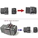 EMeskymall 2 Set 16 Pin Way Black Car Auto Motorcycle Waterproof Electrical Wire Connector Plug Fit 2.2mm Terminals Wire
