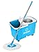 Swoppy Double Spin Mop Deluxe With Stainless Steel Bucket Wringer & Two Microfibre Mop Heads, Best Spin Mop 360 Spinning Mop, 2 Year Warranty! Perfect System For Floor Cleaning.