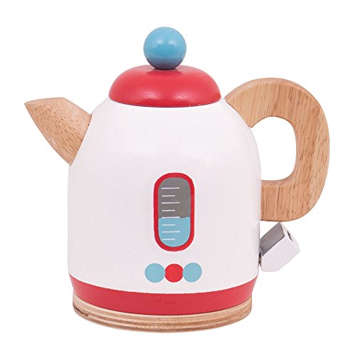 Bigjigs toys wooden kettle - pretend play kitchen and r…