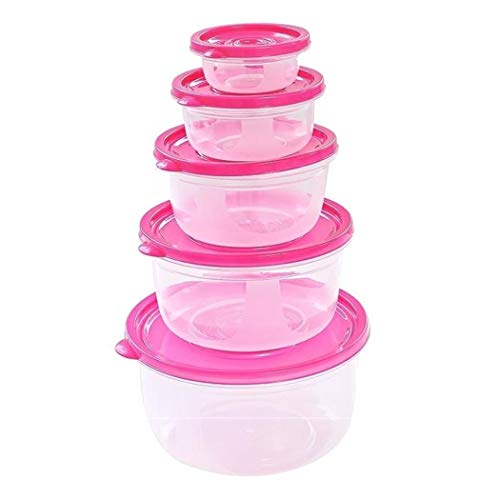 Yionloe Round Food Storage Boxes Household Refrigerator Fresh Containers With Lids Food Storage & Organization Sets