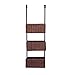 SEI Furniture Cortovo Over-The-Door 3-Tier Basket Storage - Espresso w/ Black