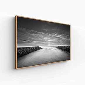 Canvas Wall Art for Living Room, Bedroom Monochrome Landscape Framed Canvas Prints for Home Decoration Ready to Hang - 16x24 inches