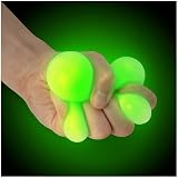 Glow in Dark Squish Ball 6cm Assorted Fidget Stress Relief Toy view 6