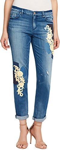 Vintage America Blues Embroidered Rolled Cuff Skinny Jeans nouve 16