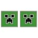 JINX Minecraft Video Game Creeper Enamel Stud Earrings