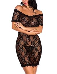 Lencería sexy de manga corta para dama