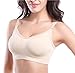 3PACK Nursing Bra Wireless bra Women's Sleeping Maternity Bra Breastfeeding Bra 3pcs/Pack(1beige-1black-1pink) Medium