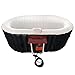 ALEKO Inflatable Hot Tub Spa | Personal High Powered Jetted Bubble | 145 Gallon | Black and White