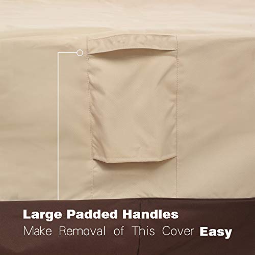Vailge Veranda Rectangular/Oval Patio Table Cover, Heavy Duty and