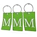 Luggage Tag Initial – Fully Bendable Tag w/Stainless Steel Loop (Letter M)