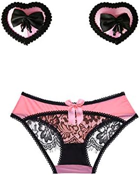 Vivly Bodas Women's Sexy Lingerie Set with Pasties and Panties