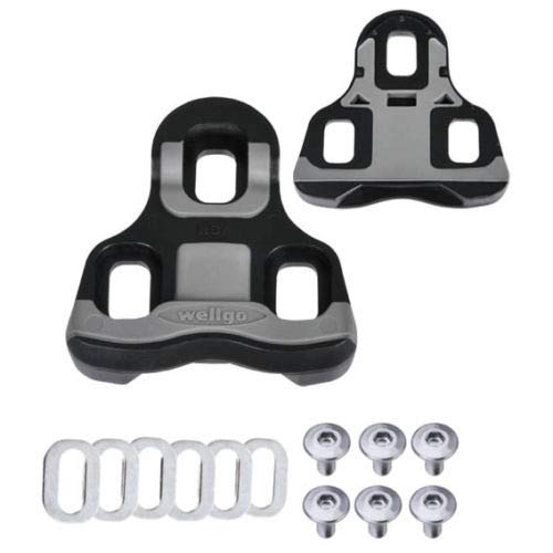 Wellgo New RC-7C Road Bike Pedal Cleats 0 Degree Look Keo Compatible Black
