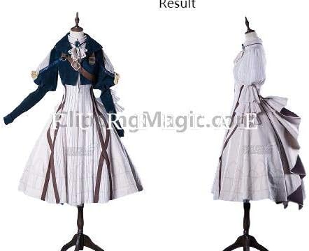 Amazon 豪華修正版 ヴァイオレット エヴァーガーデン風 ヴァイオレット エヴァーガーデン コスプレ衣装 靴下 髪飾りxs S M L Xl Xxl コスプレ 仮装 通販