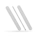 Iridesi Zebra Nail Files Washable Emery Board 7 Inches Long 3/4 Inch Wide Made in USA 180/180 Grit 12 Fingernail Files Per Pack