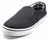 Charles Albert Women's Ecentrcq Slip-On Fashion Sneaker Canvas Slip On Elastic Gore Flat Sneakers