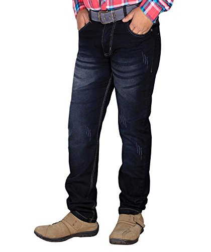 l,zard black slim fit men's jeans