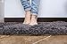 Luxe Bathroom Mat - Shower Rug - Non Slip Bath Pad - Soft, Microfiber & Super Absorbent - Alfombras para Baños (1, Dark Gray)