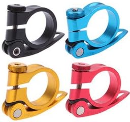 Caden Cycles Bicycle Seatpost Alloy Quick Release Seat Clamp 34.9 (4 colors) (BLACK)