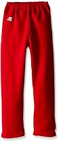 Russell Athletic Big Boys' Youth Dri-Power Fleece Open Bottom Pocket Pant, True Red, Small