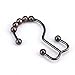 COSFY Shower Curtain Hooks Rings, Rust-Resistant Metal Double Glide Shower Hooks for Bathroom, Modern Decorative Design Shower Rods Curtains - Bronze