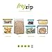 (re)zip 5-Piece Flat Lunch Reusable BPA-Free Food Grade Storage Bag Kit, Leakproof, Freezer Safe, Dishwasher Safe, Travel Friendly, (3) Lunch (3.5-Cup/28-Ounce), (2) Snack 1-Cup/8-Ounce, (Multicolor)