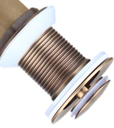 700Brass Pop-Up Drain Plumbing Sink Trim Kit, Solid Brass, Antique Finished, with Overflow Function, Lavatory Vessel Sink Drains Size 36, Coming with Tailpiece