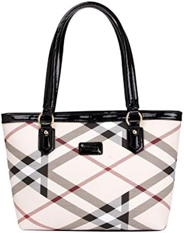 2018 New Women's Classic Square Waterproof wear-Resistant Diagonal Bag Trend Fashion Shoulder Bag Wild Handbag (Black, 30×13×25cm)