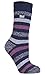 HEAT HOLDERS Women's Thermal Stripe Socks Size 5-9 US (Keswick)