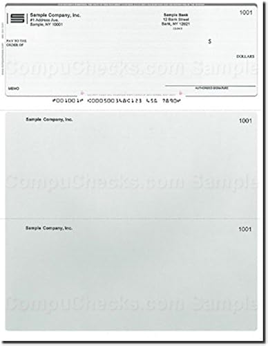 Blank Check Steel Blue Pinstripe Business Check Stock - 500 Laser ...