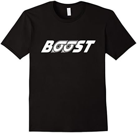 Mens Turbo T-Shirt - Twin Turbo Shirt - Mens Womens Gift Large Black