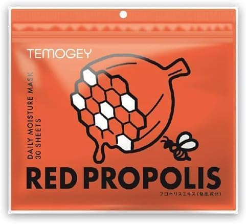 TEMOGEY Daily Moisture Facial Mask 30 Sheets - RED PROPOLIS