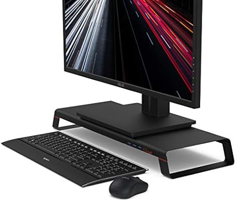 Monitormate Minis 4 Ports Monitor Stand With Charging Port For Mobile Phone And Usb3 0 Hub X 3 For Imac Macbook Pro Macbook Dell Pc Black Made In Taiwan Amazon Sg Office School Supplies