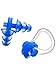 Maxdot 4 Pieces Swimming Caps, Come with 1 Nose Clip and 2 Ear Plug, Durable Elastic Long Hair Swim Caps for Kids, Women, Men