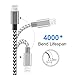 IVVO iPhone Cable 3Pack 3FT 6FT 10FT Nylon Braided iPhone Cable Cord USB Charging Cable Charger for iPhone 7/7 Plus/6/6s/6 Plus/6s Plus/5/5c/5s/SE,iPad iPod Nano iPod Touch(Black)