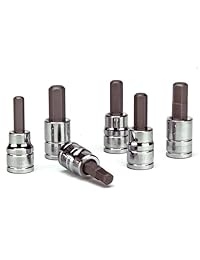 powerbuilt 642403 Métricas Wobble bola Hex Bit Set, 8 piezas