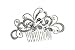 Leegoal(TM) Wedding Butterfly Jewelry Crystal Rhinestone Bride Pearl Hair Comb Pin (Silver)