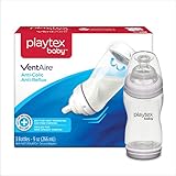 Playtex Baby VentAire Bottle, Helps Prevent Colic and Reflux, 9 Ounce Bottles, 3 Count