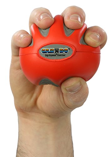 CanDo Digi-Squeeze Hand Exerciser, Medium, Red: Light - Thumbnail 2