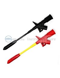 Clip de prueba resistente, totalmente aislado. Clip de prueba de perforación totalmente aislado. Sonda de prueba con multímetro.