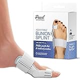 Bunion Corrector Adjustable Orthopedic Bunion Splint Toe Corrector Brace with Bunion Pads for Bunion Relief - Hallux Valgus Hinged Bunion Bootie for Nighttime Relief (2 PCS)
