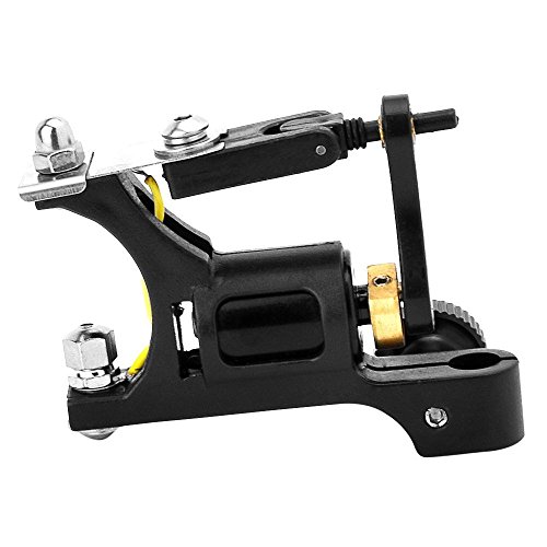 Aluminium Alloy Rotary Motor Tattoo Machine Gun Professional Tattoo Equipment for Shader Liner Supply (Black)