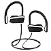 MoKo Bluetooth Headphones, Wireless Earphones Earbuds with Mic & Siri IPX7 Waterproof Sweatproof HD Stereo Sports 8 Hour Battery Noice Cancelling Headset for Gym Running, Workout, Exercise, Black