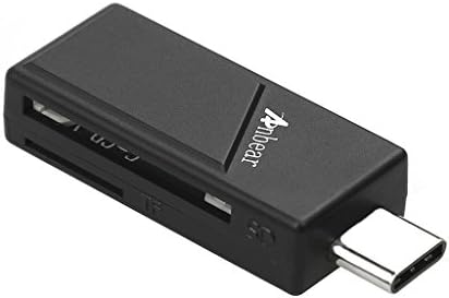 USB-C Card Reader, Anbear 2 Slot Memory Card Reader Supports SD, MicroSD for MacBook Pro2016/2017, Samsung Galaxy S8/S8+/Note 9, Google Pixel, USB-C OTG Smartphones and More