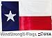 WINDSTRONG 4x6 FT Sewn Texas Flag (Double Sided) SolarMax Nylon Lone Star State Sewn Applique Star and Sewn Stripes Reinforced Corners Made in USA