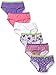 Fruit of the Loom Little Girls' 6 Pack Hipster, Assorted, 4T