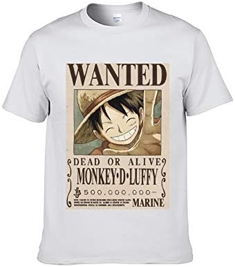 ICOSSATA T-Shirt Animation ONE Piece Wanted Monkey D. Luffy XS S M L XL XXL XXXL Adult Unisex Crew