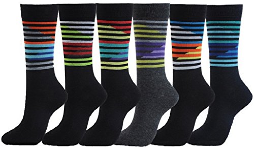 Iconoflash men s casual dress socks 6-pair bundle pack …